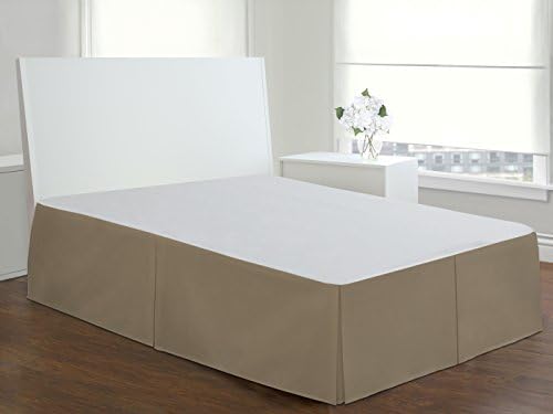 Fresh Ideas Bedskirt Twin Mocha 14 Drop