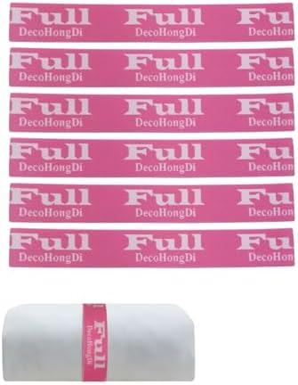 6 Pcs Elastic Bed Sheet Organizer with Labels Pink