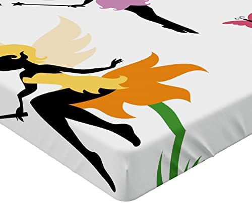 Ambesonne Fantasy Fitted Sheet Multicolor California King