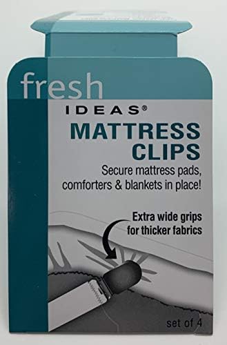 FRESH IDEAS Mattress Clips 4-Pack Sheet Fasteners for Adjustable Beds 1