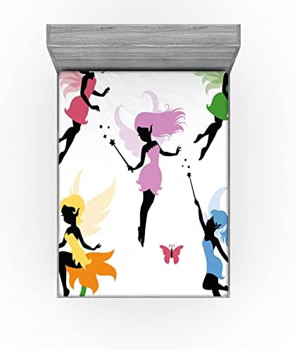 Ambesonne Fantasy Fitted Sheet Multicolor California King
