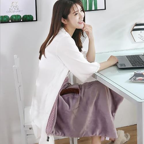 Kakina CMSX Heated Throw Blanket Purple Portable USB Electric