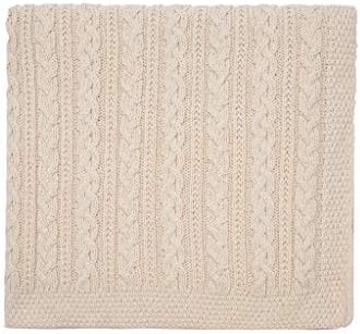 SAOL Chunky Cable Knit Bed Throw Runner