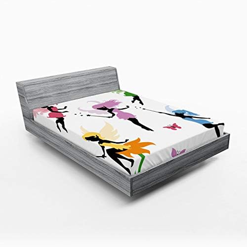 Ambesonne Fantasy Fitted Sheet Multicolor California King