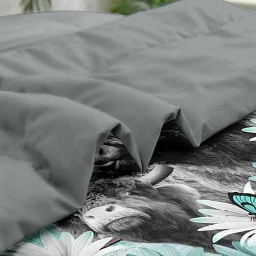 Pamnest Comforter Set King Size with Daisy Pattern