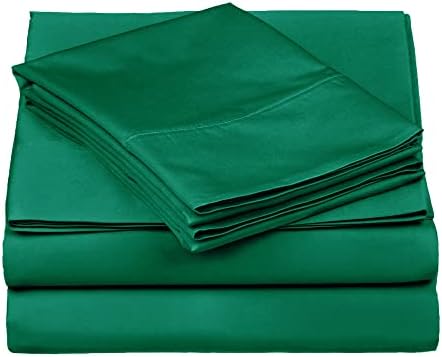 Superior Egyptian Cotton 530 Thread Count Bed Sheet Set Twin XL Green