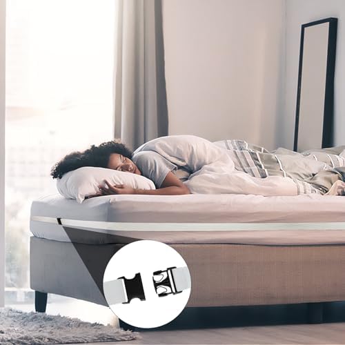 BEITABEI Bed Sheet Holder Straps 2 Inch Wide 26FT Ultra-Stretch