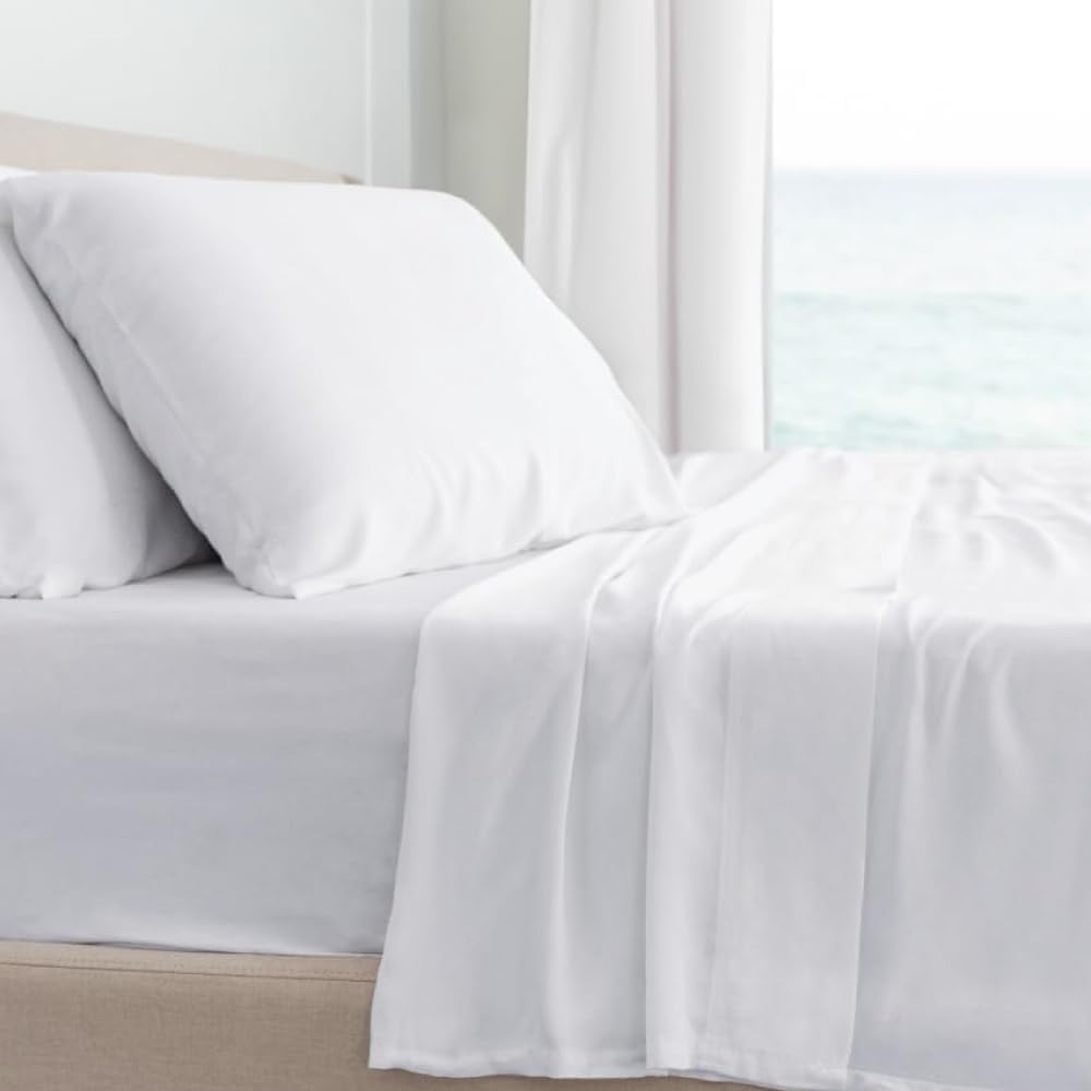 Cariloha Classic 4-Piece Twill Sheet Set - White King