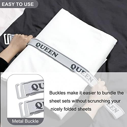 MANWU Sheet Fastener Organizer for Queen Size Beds 2pcs