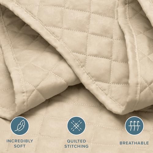 Bare Home Coverlet Set - 3 Piece Lightweight Bed Decor