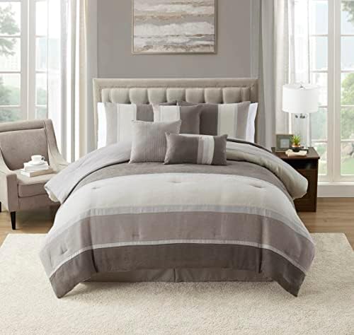 Sweet Home Collection King Comforter Set with Shams Pillows and Bed Skirt
