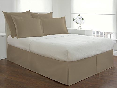 Fresh Ideas Bedskirt Twin Mocha 14 Drop