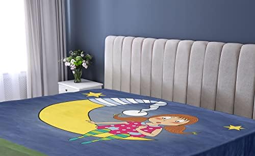 Ambesonne Moon Fitted Sheet Multicolor