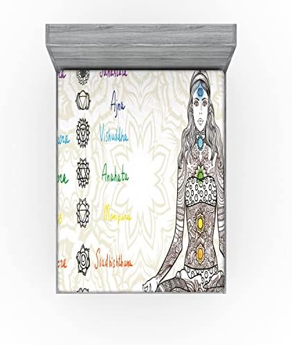 Ambesonne Multicolor California King Fitted Sheet