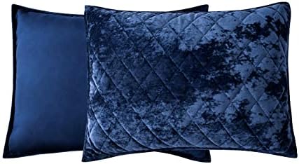 Fredsure Distressed Velvet Quilt Set for King Bed