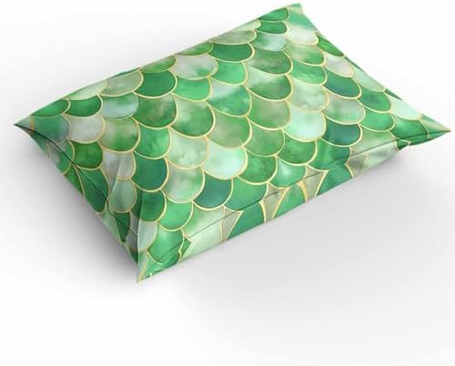 3-Piece Bedding Set with Zipper Closure and Abstract Ocean Pattern