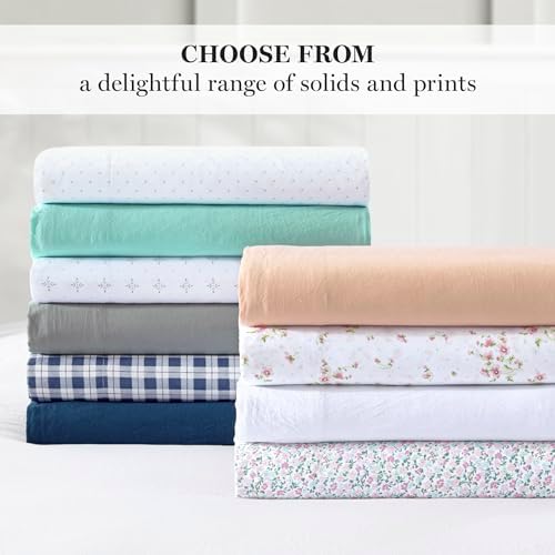 Martha Stewart Ultra Soft Microfiber 4 Piece King Sheet Set Pink Blue