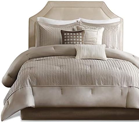 Madison Park Cal King Comforter Set - 7 Piece Down Alternative Luxury Bedding