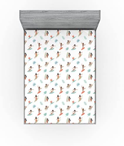 Ambesonne Hula Girl Fitted Sheet - California King