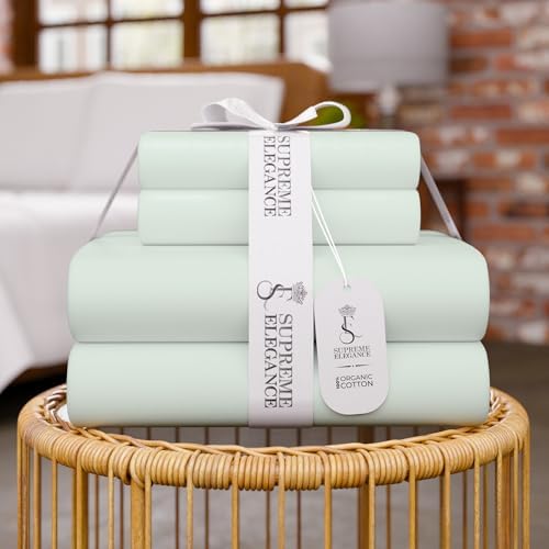 SUPREME ELEGANCE 100 Cotton Full Size Sheet Set
