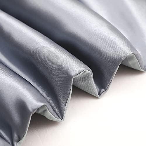 Whale Flotilla 3-Piece Reversible Silky Queen Comforter Set Grey