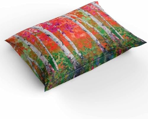 3 Piece Queen Bedding Set with Zipper Closure and Botanical Print