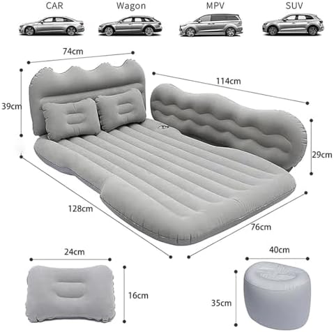 Car Inflatable Mattress for Volvo XC60 II Hybrid 2018-2023 Pink