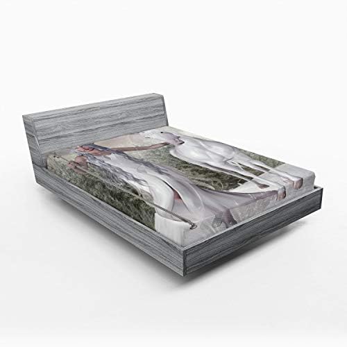 Ambesonne Kids Sheet Set with Horse Print