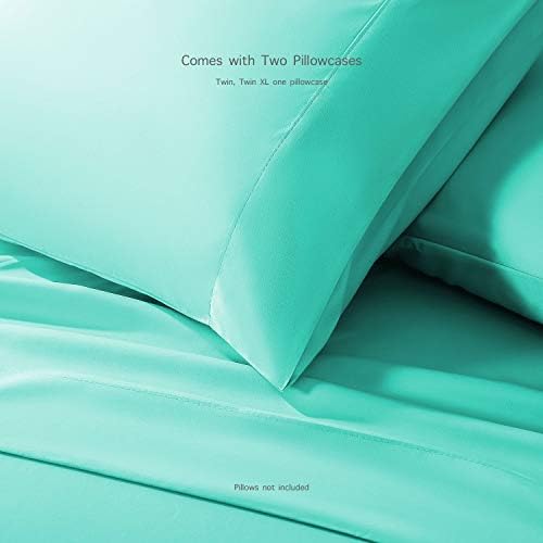 BASIC CHOICE Brushed Microfiber Bed Sheet Set California King 4 Pieces