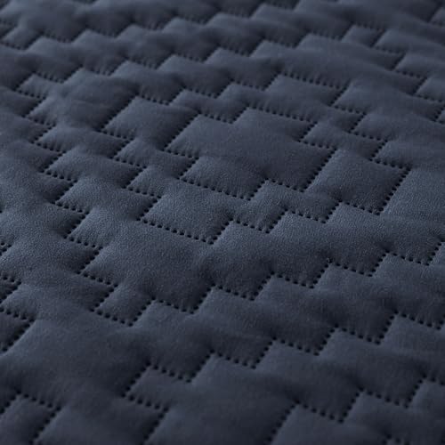 RSHARE Navy Blue Quilt Set with Pillow Sham