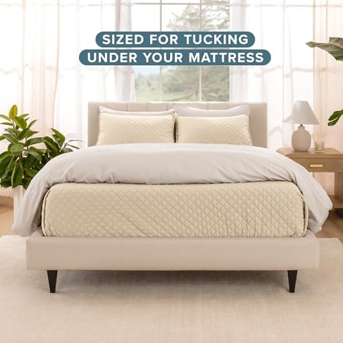 Bare Home Coverlet Set - 3 Piece Lightweight Bed Decor