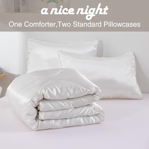 A Nice Night Satin Microfiber Comforter Set Queen Size