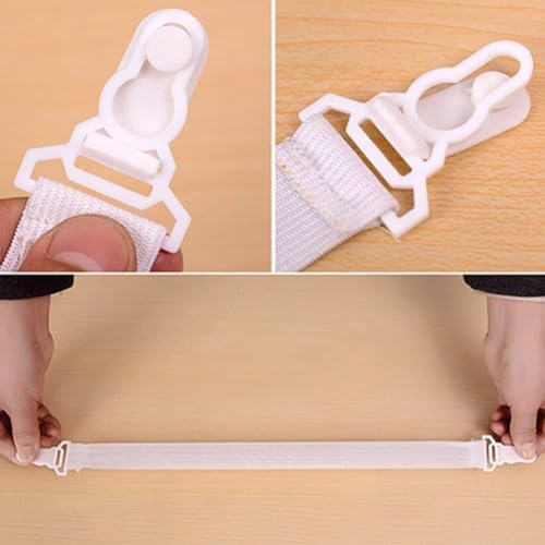 Jinshining White Sheet Straps for Twin Queen King Mattress