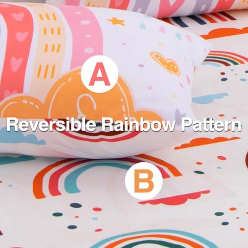 A Nice Night Cartoon Rainbow Comforter Set Twin