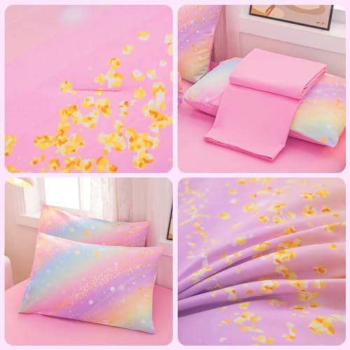 Glitter Galaxy Bedding Set 6 Piece for Girls