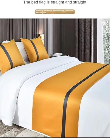 Bed Runner Scarf Gold 50X180cm Luxury Bed Cover