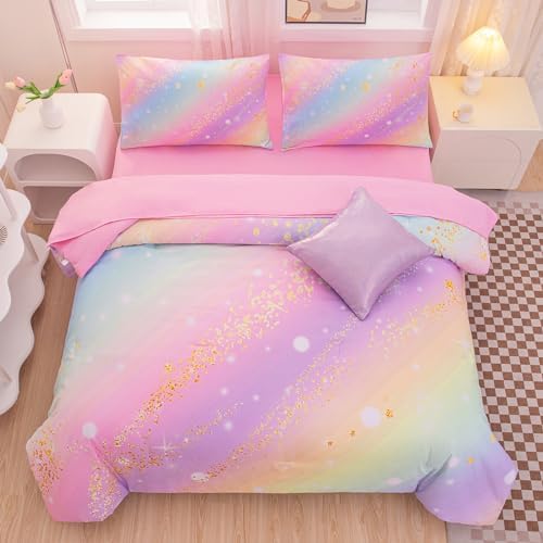 Glitter Galaxy Bedding Set 6 Piece for Girls