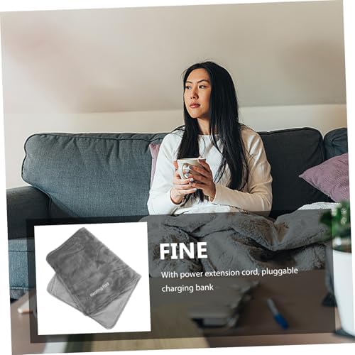 Toyvian USB Graphene Heated Throw Blanket for Hand and Feet Warmth 1