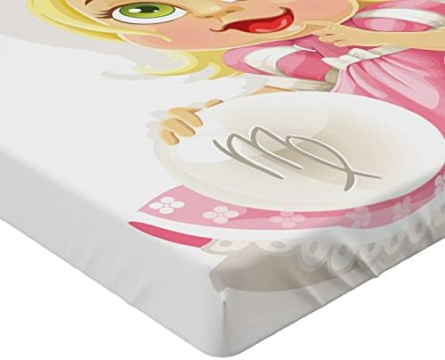 Ambesonne Zodiac Virgo Fitted Sheet Multicolor