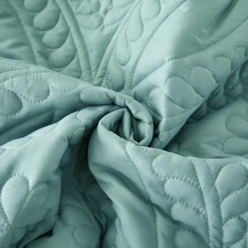 Cmfshape Oversize King Quilt Set 120x120 3 Piece Modern Coin Pattern