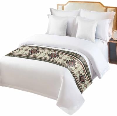 Ldtrchee Cal King Bed Runner - Native American Western Style 102x20in