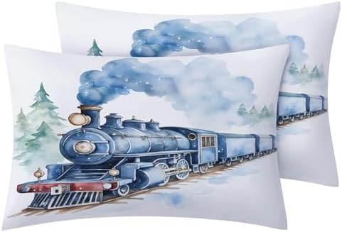Train Kids Boys Twin XL Microfiber Sheet Set