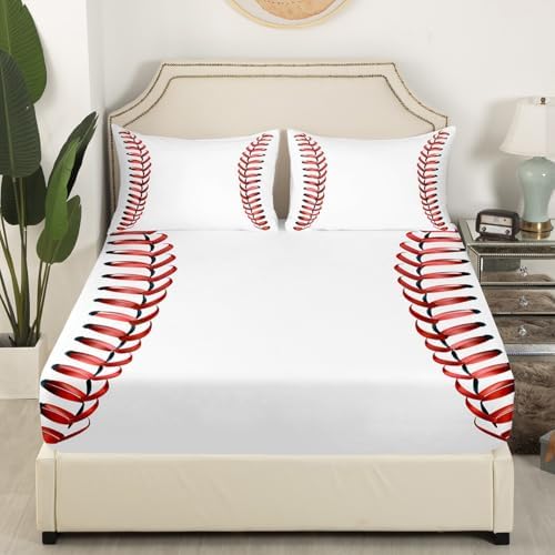 Erosebridal Baseball Laces Sheet Set for Kids
