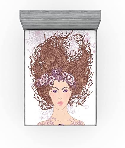 Ambesonne Zodiac Virgo California King Sheet Set