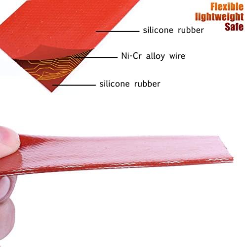 12V Heating Pad with 4 Silicone Rubber Pads for Industrial Use