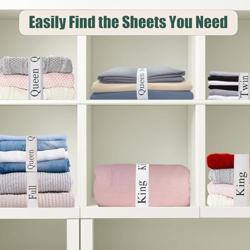 6Pcs Sheet Organizer Bands for Queen Sheets