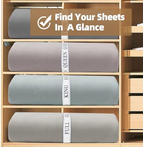 Damukoo Bed Sheet Organizer Bands - 4PCS Queen Pack
