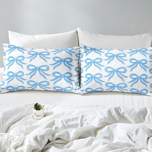 Erosebridal Girls Bow Bed Sheet Set Twin Size with Pillowcase