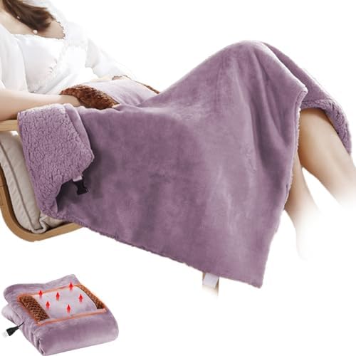 Nuelreva 24x31 Inch USB Heated Blanket with Large Pocket