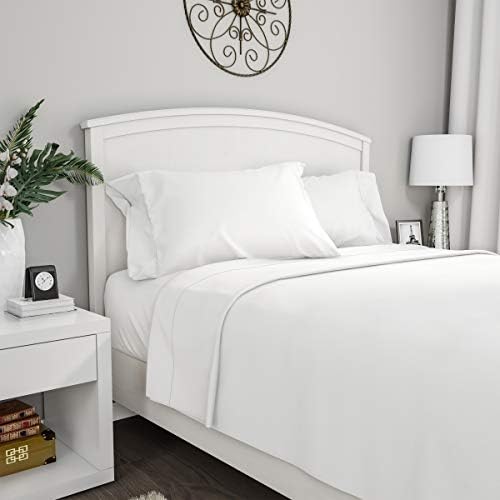 Lavish Home Bed Sheets 4-Piece Full-Size Set - White